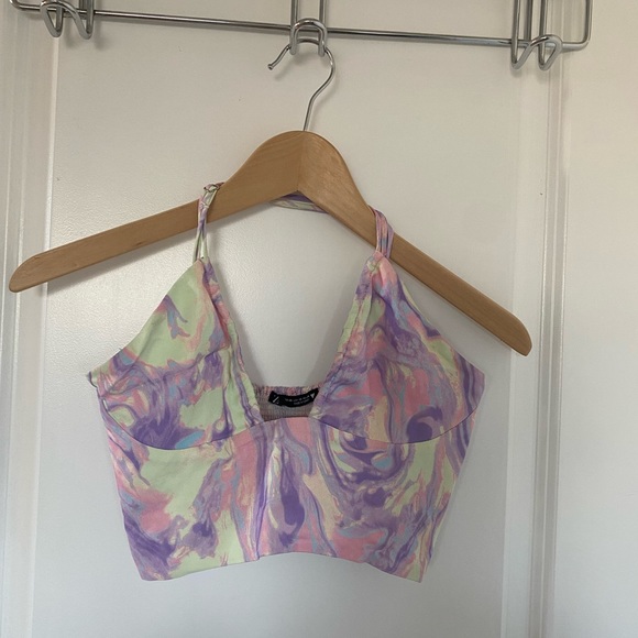 Fun colourful Zara top, never worn - Picture 1 of 5